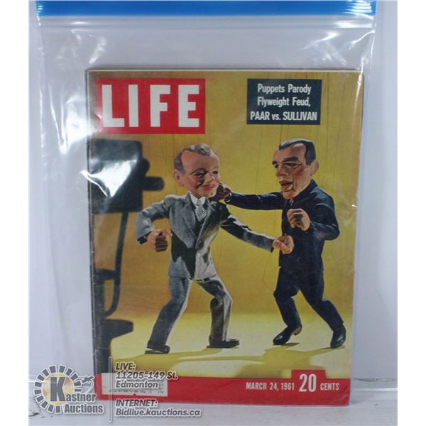 FOUR 1961 LIFE MAGAZINES