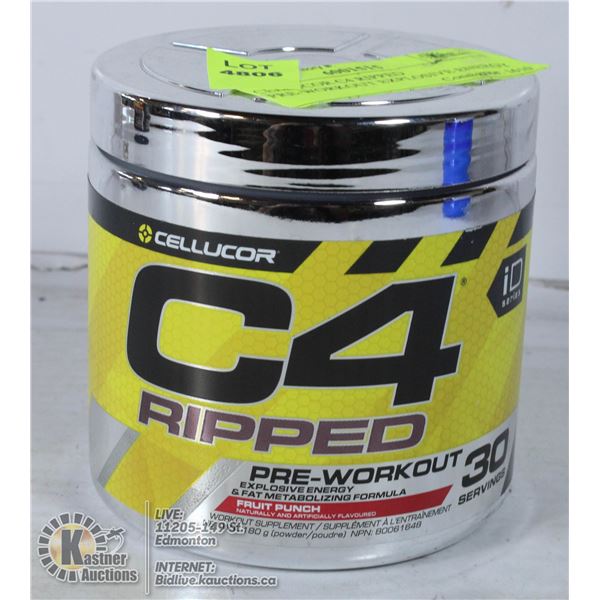CELLUCOR C4 RIPPED PRE-WORKOUT EXPLOSIVE ENERGY &