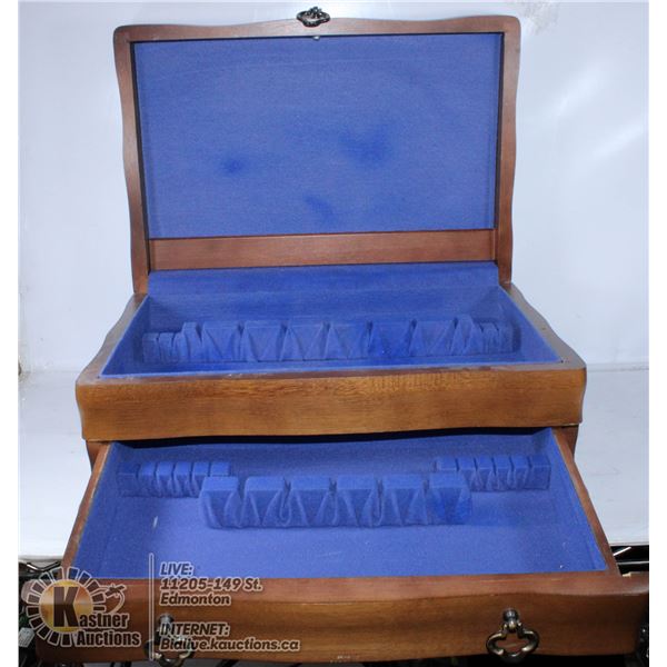 VTG STERLING SILVER FLATWARE BOX. ESTATE. EMPTY