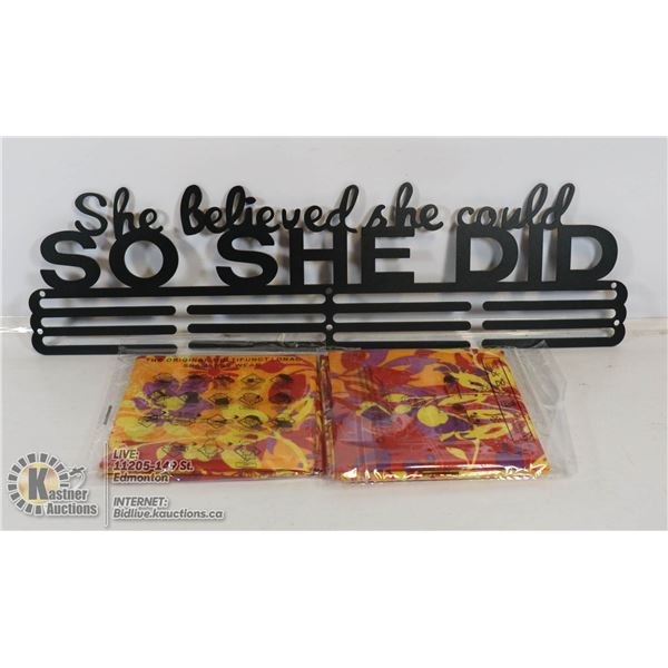 NEW METAL MOTIVATIONAL SIGN.