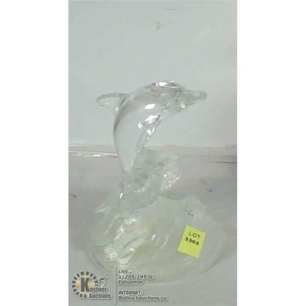 CRYSTAL DOLPHIN STATUE