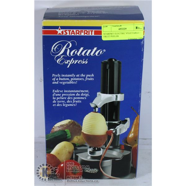 STARFRIT ELECTRIC VEGETABLE / FRUIT PEELER