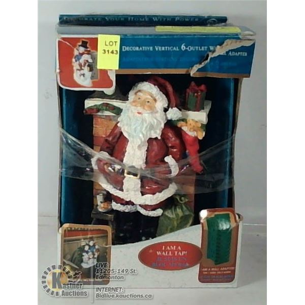 VINTAGE DECORATIVE VERTICAL 6-OUTLET WALL ADAPTER