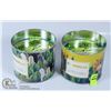 Image 1 : LOT OF TWO 140G CITRONELLA CANDLES.
