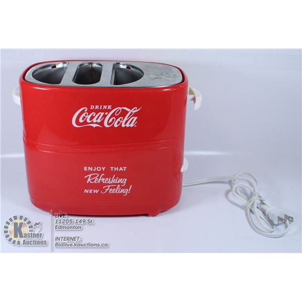 COCA COLA HOT DOG & BUN TOASTER
