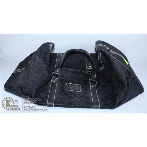 COACH MONOGRAM DUFFLE BAG WITH ZIPPER
