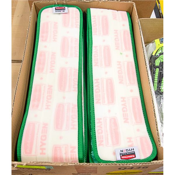 CASE OF RUBBERMAID 36 INCH HYGEN DUST MOP PADS