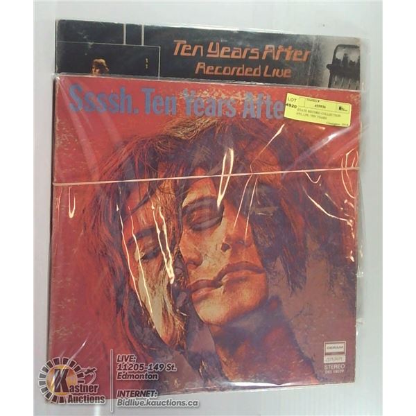 2 ESTATE RECORD COLLECTION VINYL LPS. TEN YEARS