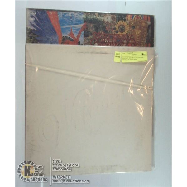 2 ESTATE RECORD COLLECTION VINYL LPS. SANTANA