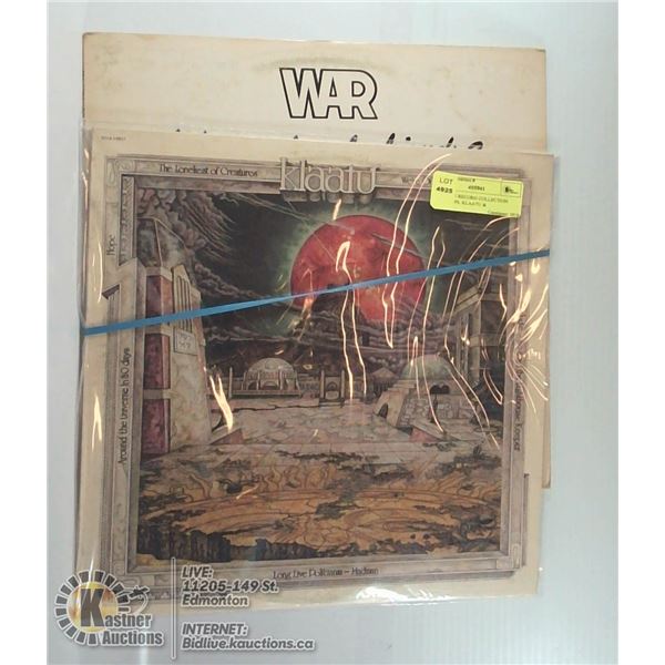 2 ESTATE RECORD COLLECTION VINYL LPS. KLAATU &