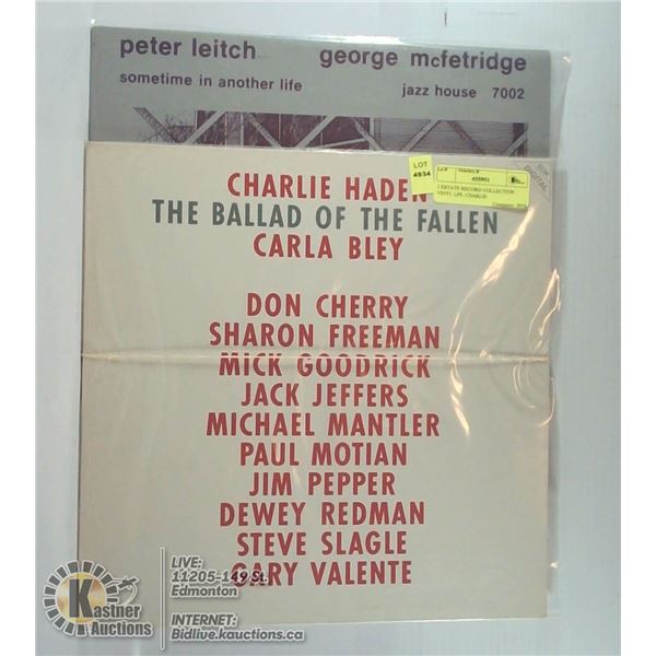 2 ESTATE RECORD COLLECTION VINYL LPS. CHARLIE