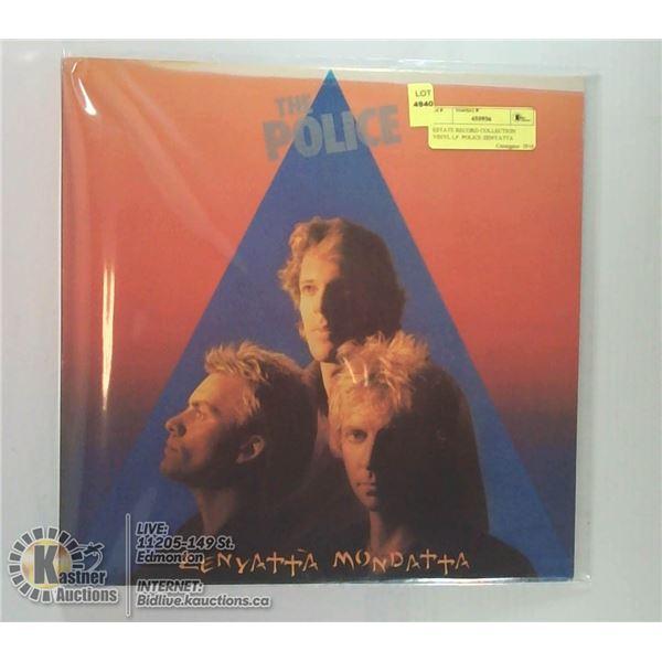 ESTATE RECORD COLLECTION VINYL LP. POLICE ZENYATTA