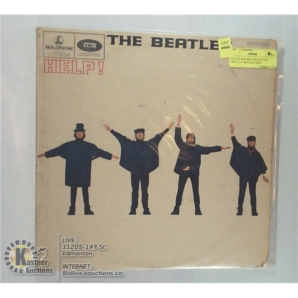 ESTATE RECORD COLLECTION VINYL LP. BEATLES HELP