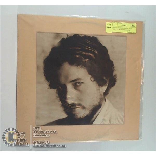 ESTATE RECORD COLLECTION VINYL LP. BOB DYLAN NEW