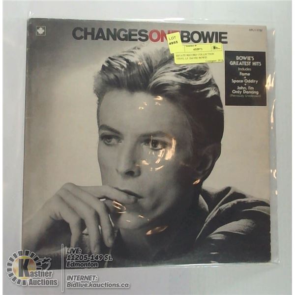 ESTATE RECORD COLLECTION VINYL LP. DAVID BOWIE
