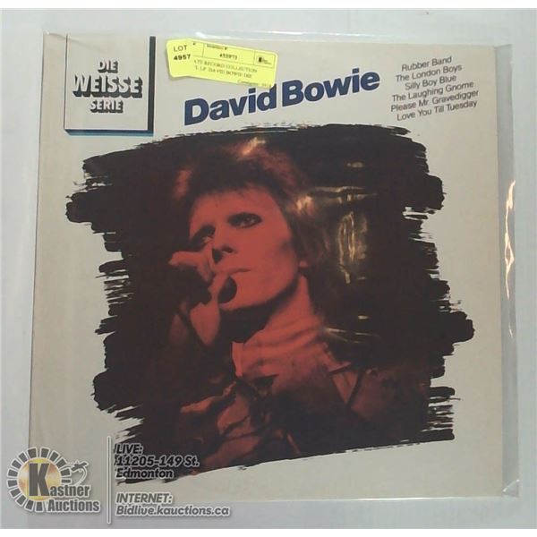ESTATE RECORD COLLECTION VINYL LP. DAVID BOWIE DIE
