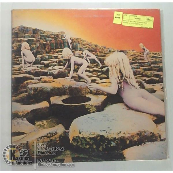 ESTATE RECORD COLLECTION VINYL LP. LED ZEPPELIN