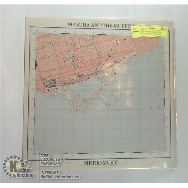 ESTATE RECORD COLLECTION VINYL LP. MARTHA  AND THE