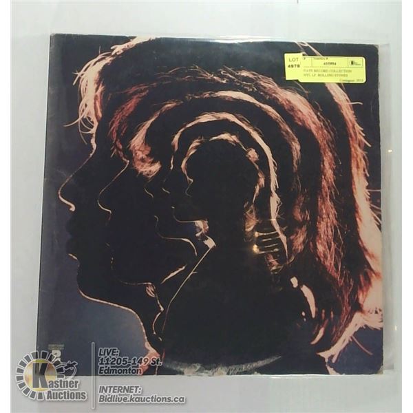 ESTATE RECORD COLLECTION VINYL LP. ROLLING STONES