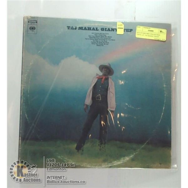 ESTATE RECORD COLLECTION VINYL LP. TAJ MAHAL GIANT