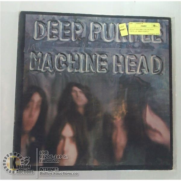 ESTATE RECORD COLLECTION VINYL LP. DEEP PURPLE