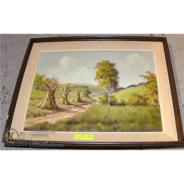 SINGNED OIL PAINGING 23" X19"