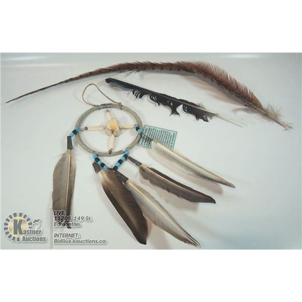 MEDICINE WHEEL AND FEATHERS