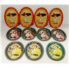 Image 1 : 11 VINTAGE COCA COLA MINI TRAYS