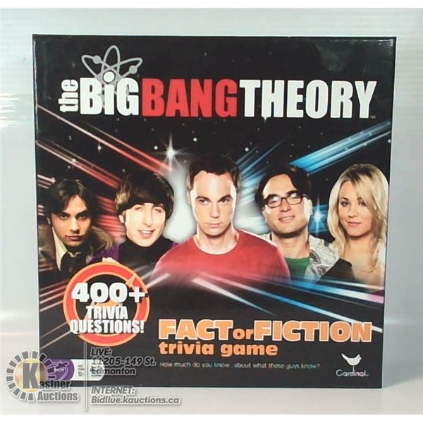 BIG BANG THEORY FACT OR FICTION TRIVIA GAME