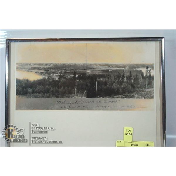 ANTIQUE PHOTO EDMONTON NWT 1900. READS "TAKEN
