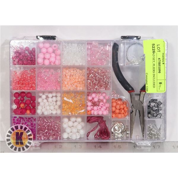 NEW BEAD SET, PLIERS INCLUDED