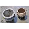 Image 1 : PAIR OF CERAMIC PLANTING POTS