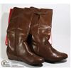 Image 1 : NEW BROWN TALL WOMENS BOOTS SIZE 7