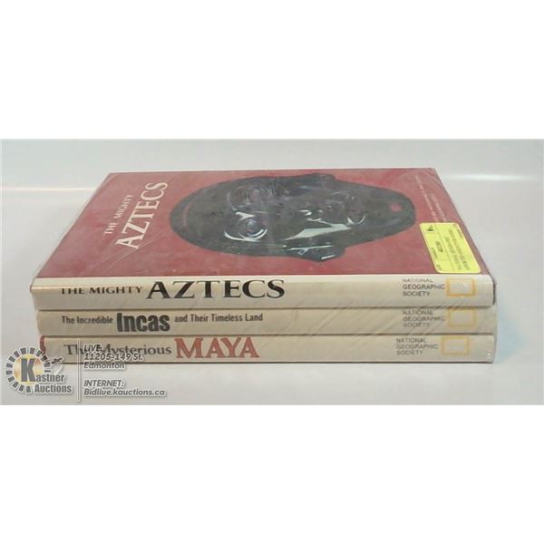 "NATIONAL GEOGRAPHIC" ASSORTED HARDCOVER BOOKS