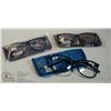 Image 1 : NEW DESIGN OPTICS READING GLASSES 3 PACK W/ CASES