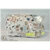Image 1 : STAMP COLLECTION- BAG LOT OF HUNDREDS OF