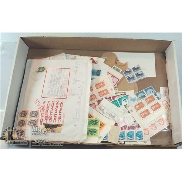FLAT OF HUNDREDS OF OLD STAMPS ESTATE COLLECTION