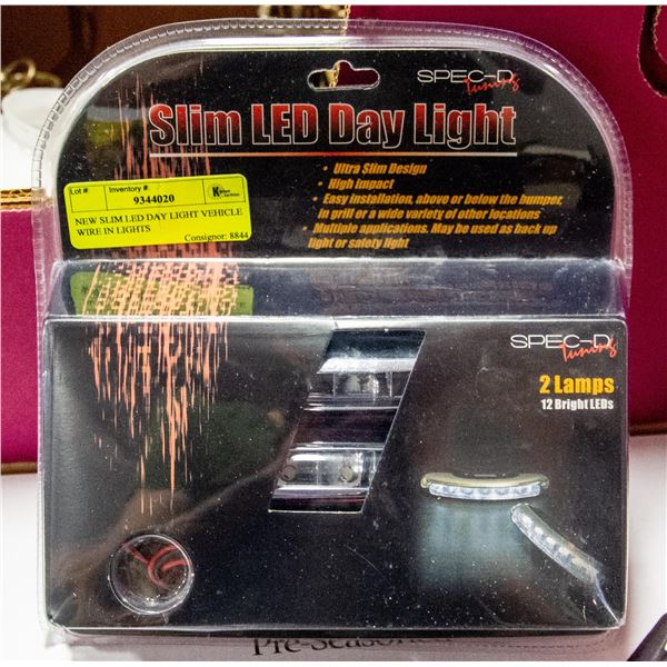 NEW SLIM LED DAY LIGHT VEHICLE WIRE IN LIGHTS