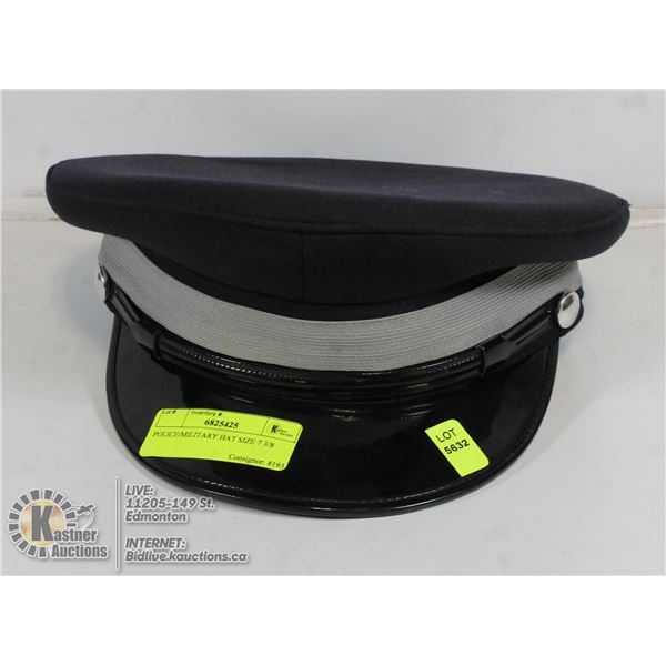 POLICE/MILITARY HAT SIZE 7 3/8