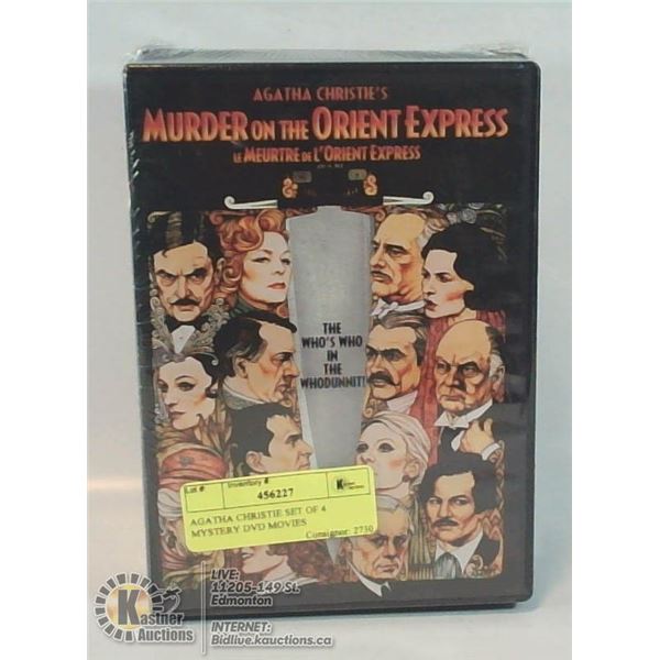 AGATHA CHRISTIE SET OF 4 MYSTERY DVD MOVIES