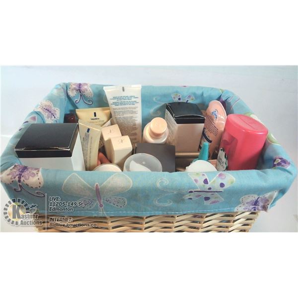 COSMETICS/CREAMS- ASSORTED LARGE BASKET LOT