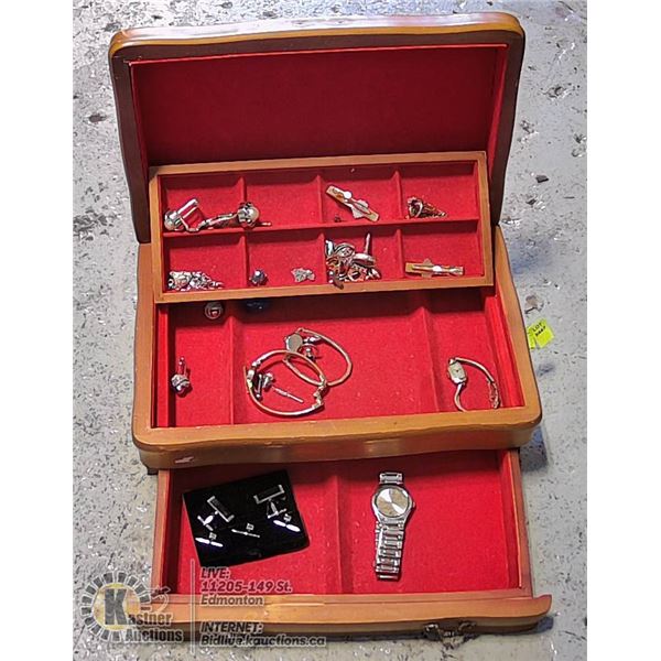 JEWELRY BOX WITH CONTENTS