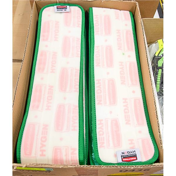 CASE OF RUBBERMAID 36 INCH HYGEN DUST MOP PADS
