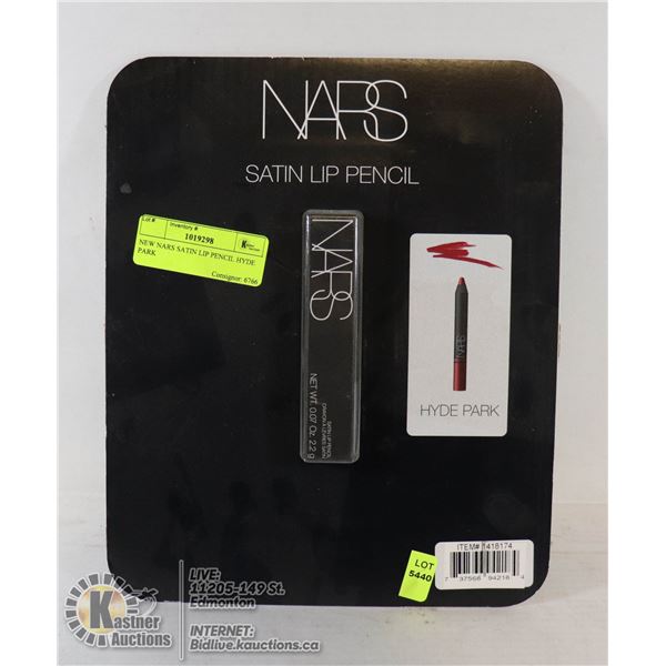 NEW NARS SATIN LIP PENCIL HYDE PARK