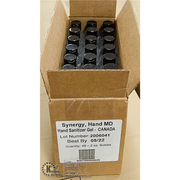 SYNERGY HAND MD SANITIZER CASE LOT OF 48