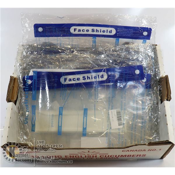 FLAT OF FACE SHIELDS.