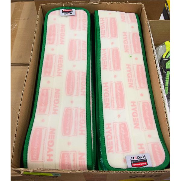 CASE OF RUBBERMAID 36 INCH HYGEN DUST MOP PADS