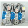 Image 1 : LOT OF 3 SURGEXPERT 4 OUTLET POWER SURGE STRIPS
