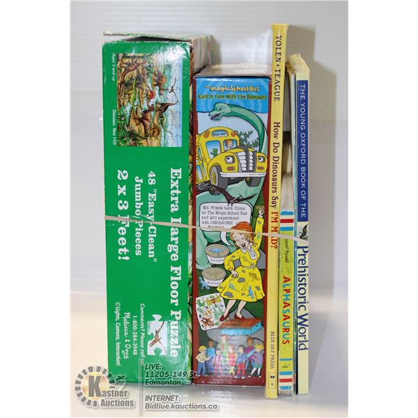 DINOSAUR BOOKS AND PUZZLES