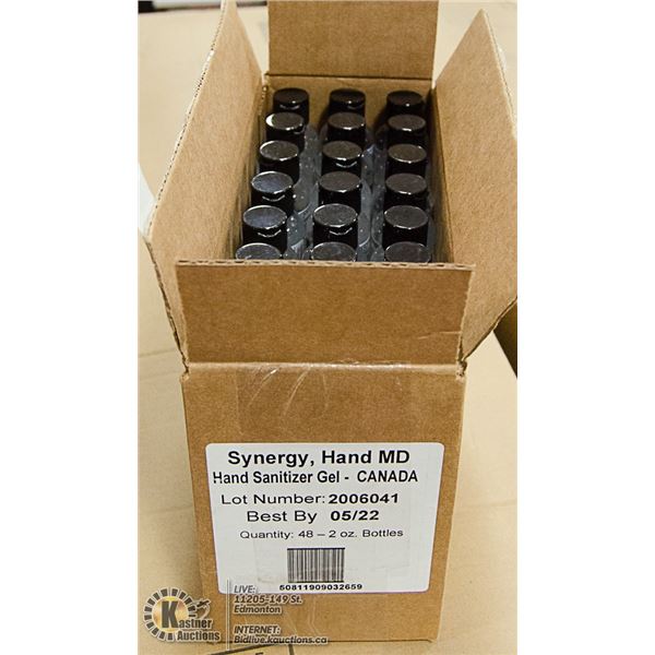 SYNERGY HAND MD SANITIZER CASE LOT OF 48